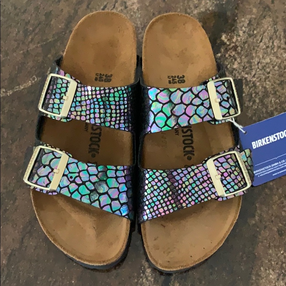 Birkenstock Shiny Snake Black 38
